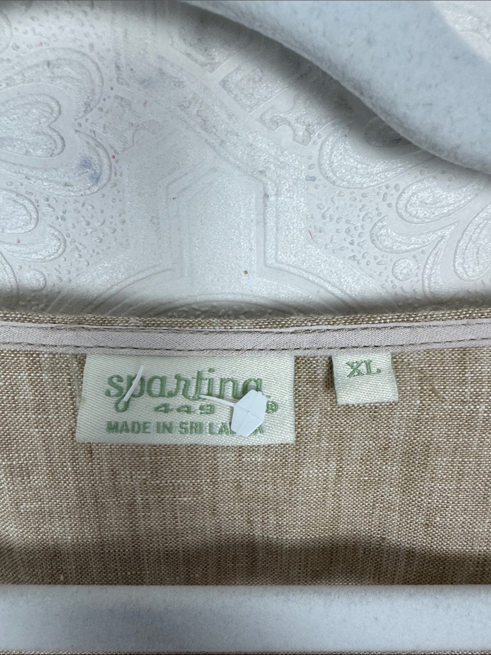 Spartina 449 Delilah 100% Linen Top Alljoy Landing Tropical Embroidery - Picture 10 of 12